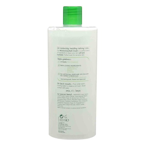 Simple Skin Moisturising Bath Cream 400ml