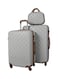 Morano 4-Piece Luggage Trolley Bag Set White/Brown
