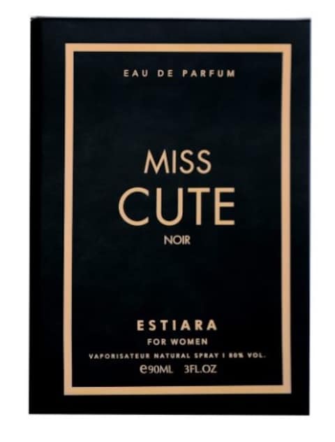 Estiara Miss Cute Noir For Her Eau De Parfum, 90ml