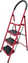 4 STEPS HOME PURPOSE LADDER with Rubber Handgrip and NonSlip Treads, 330lbs Capacity Ladder, Foldable Ladders, Multicolor Step Ladder for Genral Maintinace Use etc