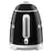 Smeg 50's Style Mini Electric Kettle KLF05BLUK, 1400 W, 0.8 L, Black, Stainless Steel, Glossy Finish