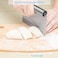 GulfDealz Kitchen Edge Smoother and Multi-functional for Flour, Pastry, Ice-cream, Pizza Dough and Cake Scraper Cutting Tool (35 Centimetre), Stainless Steel Material - Silver