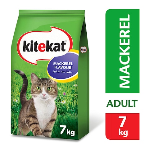 Buy Kitekat mackerel flavour dry cat food 7 Kg in Saudi Arabia