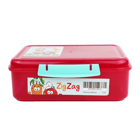 Zigzag Lunch Box - 1.65 Liter - Fuchsia