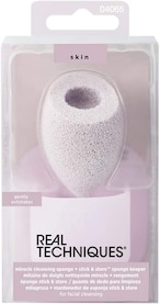 Buy Real Tecniques Miracle Cleansing Sponge + Stick  Store Sponge Keeper in Saudi Arabia