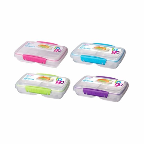 Sistema Storage Container Bento Split To Go Small Assorted 