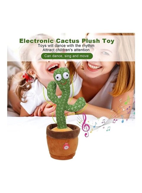 Electric Dancing Cactus Plant Stuffed Toy With Music