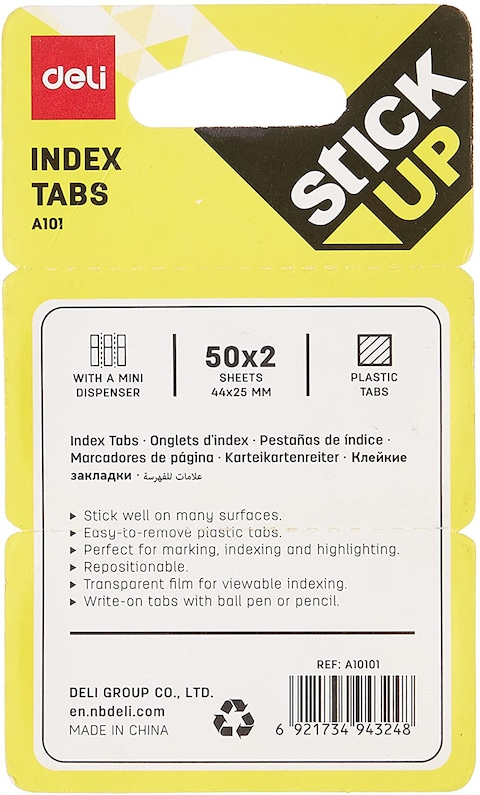 Deli Ea10101 Index Tabs Sign Here