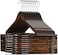 ZOBER High-Grade Wooden Suit Hangers with Non Slip Pant Bar 20 Pack (Vintage Wood)