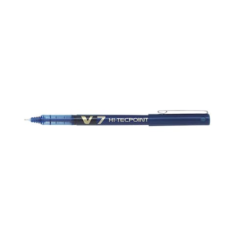 Buy Pilot V7 Hi-Tec Point Rollerball Pen Blue 0.7mm 2 PCS in UAE