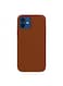 Generic Leather Case Cover With Magsafe For Iphone 12 Pro 6.1Inch Brown