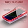 Moxedo Glass Screen Protector Privacy HD 10x Military Grade Protection with Easy Installation Frame Compatible for iPhone 14 Plus 6.7 inch