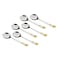FNS J C/SPOON 24KT GOLD 2MM 6PC