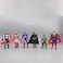 6 Piece Superhero Action Figures Sets Marvel Hero Series Collectible Ornaments for cake Toppers