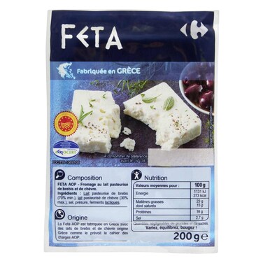 Carrefour Greek Feta Cheese 200G