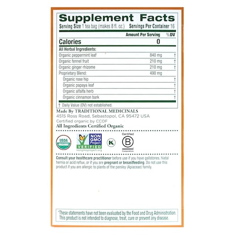 Traditional Medicinals Eaters Digest Peppermint 24g
