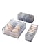 Generic 3 Pack Foldable Drawer Organizer, Suitable For Underwear/Underpants/Socks/Bra/Panties/Ties, Clear