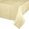 Creative Converting- Touch Of Color Ivory Plastic Lined Tablecover 54in X 108in< >Ivory< >