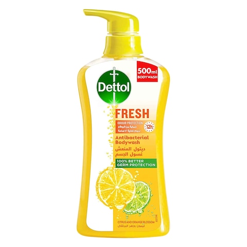 Dettol Fresh Anti-Bacterial Citrus And Orange Blossom Body Wash 500ml