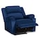 In House Velvet Classic Recliner Chair - Dark Blue - AB02