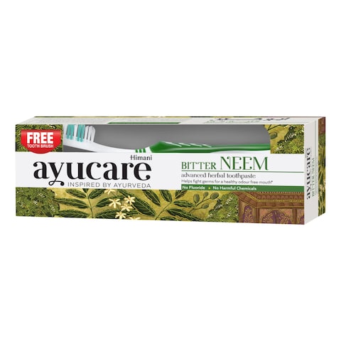 Himani Ayucare Bitter Neem Advanced Herbal Toothpaste With Toothbrush 150ml