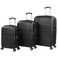 Eminent KF91 3Pcs Trolley Luggage Set Black