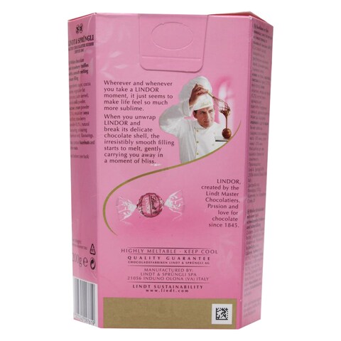 Lindt Lindor Chocolate Strawberry And Cream 200GR