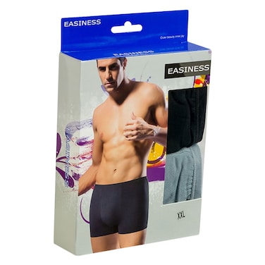 Easiness KNY 202101 Boxers For Men XXL 2 Pieces Grey/Black