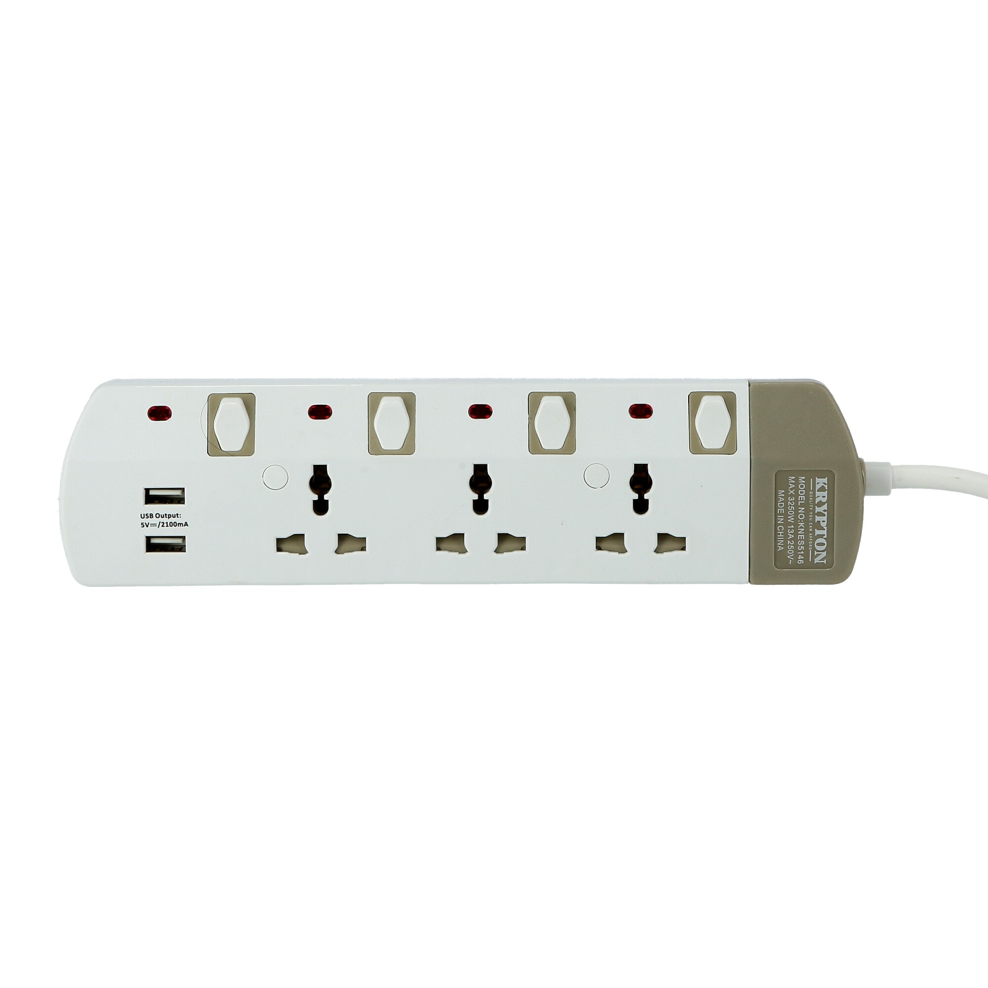 Buy Krypton 3 Way Extension Board Plug Power Extension Socket Multi ...