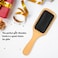 Generic-Comb Hair Comb Square Air Cushion Comb Wooden Spa Massage Natural Wood Inserts Combs Anti-static Suitable for Ladies Men and Children