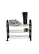 Generic 3-Tier Shoe Rack Black/Silver