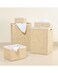 Homesmiths Storage Basket Natural with Liner 25.4 x 30.5 x 20.3 cm