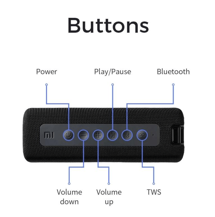  Mi Portable Bluetooth Speaker Outdoor 16W TWS