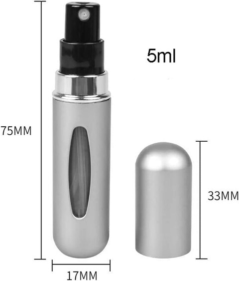 Generic 4 Pcs Portable Mini Refillable Perfume Atomizer Refillable Bottle, Empty Spray Bottle for Traveling, Multicolor