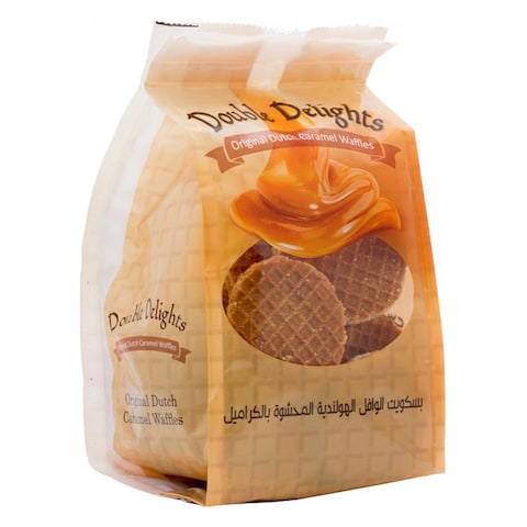 Buy Double Delights Original Dutch Caramel Waffles 200g in UAE