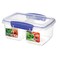 Sistema Clip It Split Rectangular Food Storage Container Large 1L