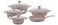 OMS 9 Pcs Grey Granitec Cookware Set - Made in Turkey-3002