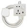 Hassan single white extension socket 13A premium quality