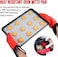 Generic Silicone Oven Mitts - Pair Of Professional Heat Resistant Pot Holder &amp; Baking Gloves Red
