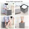 Storage Puff Fabric  Ottoman 38cm Grey