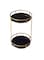 2-Layer 360 Degree Rotating Cosmetic Holder Stand Black/Gold