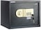 Rubik Large Safe Box A4 Documents Size For Home Office With Key And Pin Code Keypad For Cash Documents Jewelry Passports, RB30AJ, (38X30X30Cm) Black