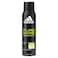 Adidas Pure Game Eau De Toilette 100ml With Deo Body Spray 150ml Clear