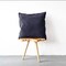Luna Home 1 Piece 50*50cm Size, 100% Linen Cushion Cover, Solid Dark Gray.