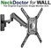 NeckDoctor for WALL - The Original Ergonomic Gas Spring TV and Monitor Arm wall Mount for 23" to 55"