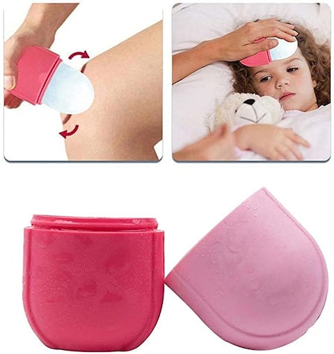 Roller Face Massager,Reduce Acne Beauty Tool Ice Globe Contour Lifting Tool Ice Balls Mould Silicone Ice Cube Tray Facial(Purple)