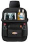 Jj Pu Leather Car Seat Organizer Back Upscale Muilt Storage Bag Black