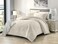 Comfy 6-Pcs Luxurious Modern Design King Size Comforter Set - Cream