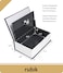 Rubik Book Safe With Key Lock, Home Dictionary Diversion Secret Book Metal Safe Lock Box, 18.5 x 11.5 x 5.5cm - Navy Blue Small