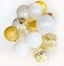 Party Propz - Party Propz 15 Pcs Silver,Golden Chrome And Confetti Balloons